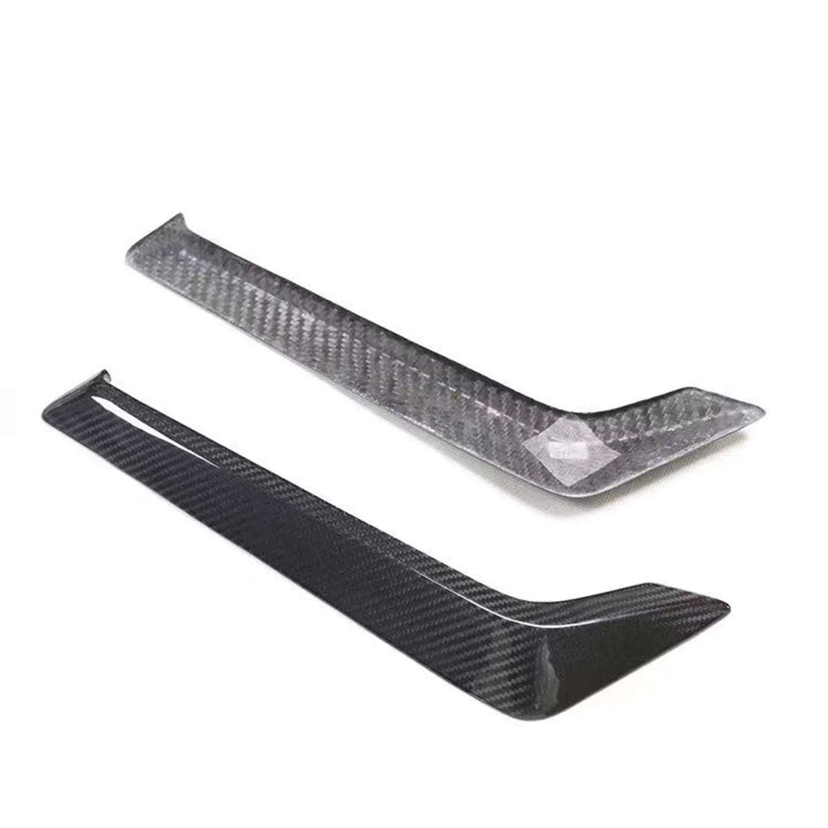 Side Fender Air Vent Cover Kit For Infiniti   2015-2022 2019  Black Carbon Fiber