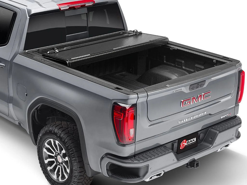 by RealTruck BAKFlip  Hard Folding Truck Bed Tonneau Cover | 772327 | Compatible with 2015 - 2020 Ford -150 6' 7" Bed (78.9")