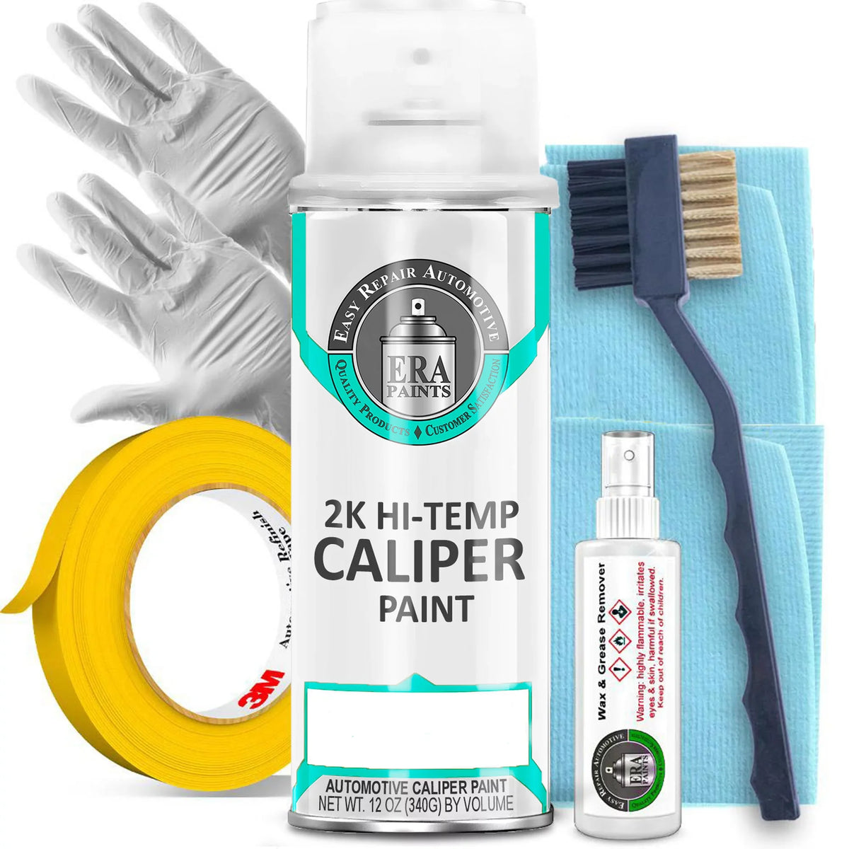 Paints Teal Brake Caliper Paint Kit With Omni-Curing Catalyst - 2K Aerosol High Gloss Chemical Resistant and Extremely Durable Against Color Fade and Brake Fluid