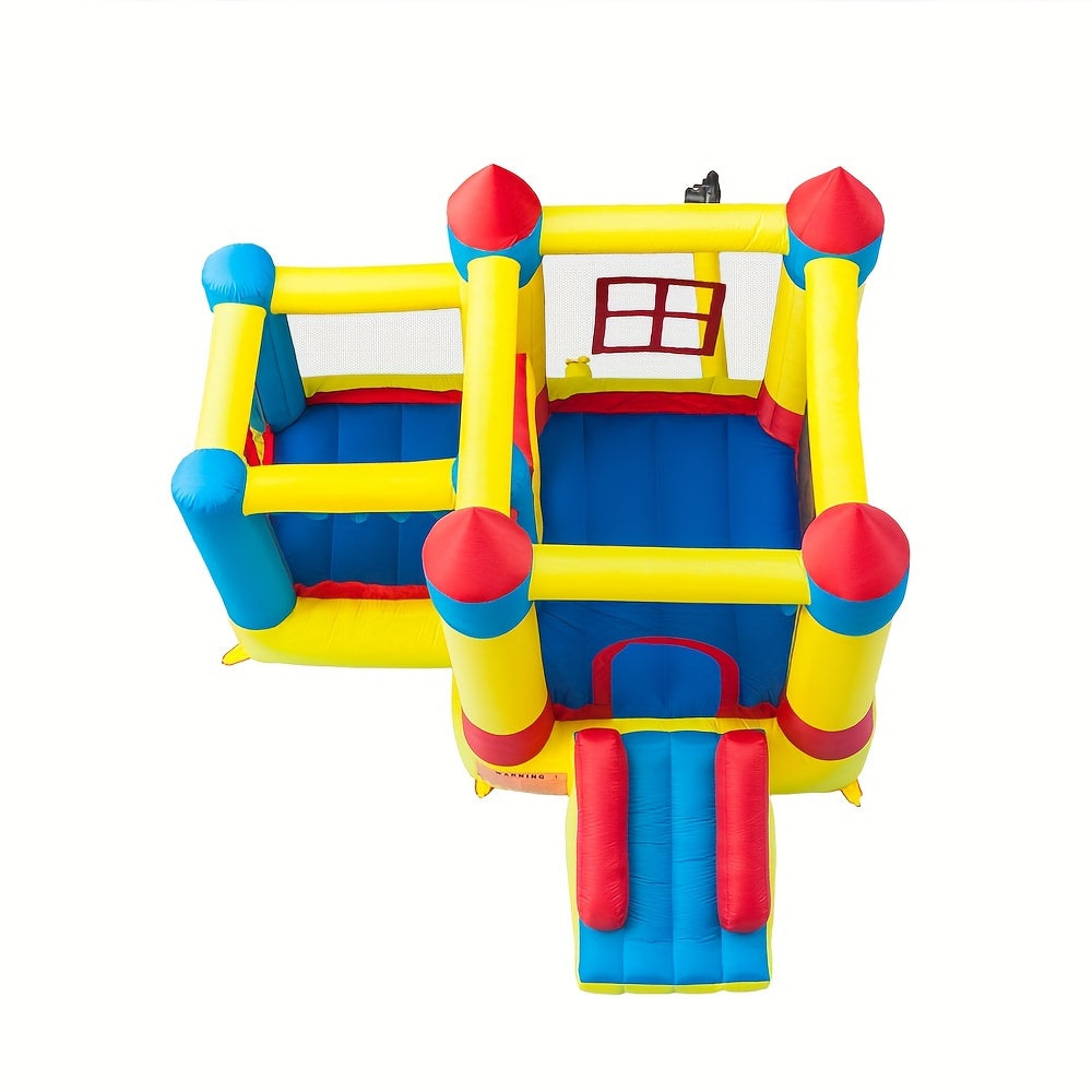 3.2*3*2.5m 420D Thick Oxford Cloth Inflatable Bounce House Castle Ball Pit Jumper Play Castle Multicolor
