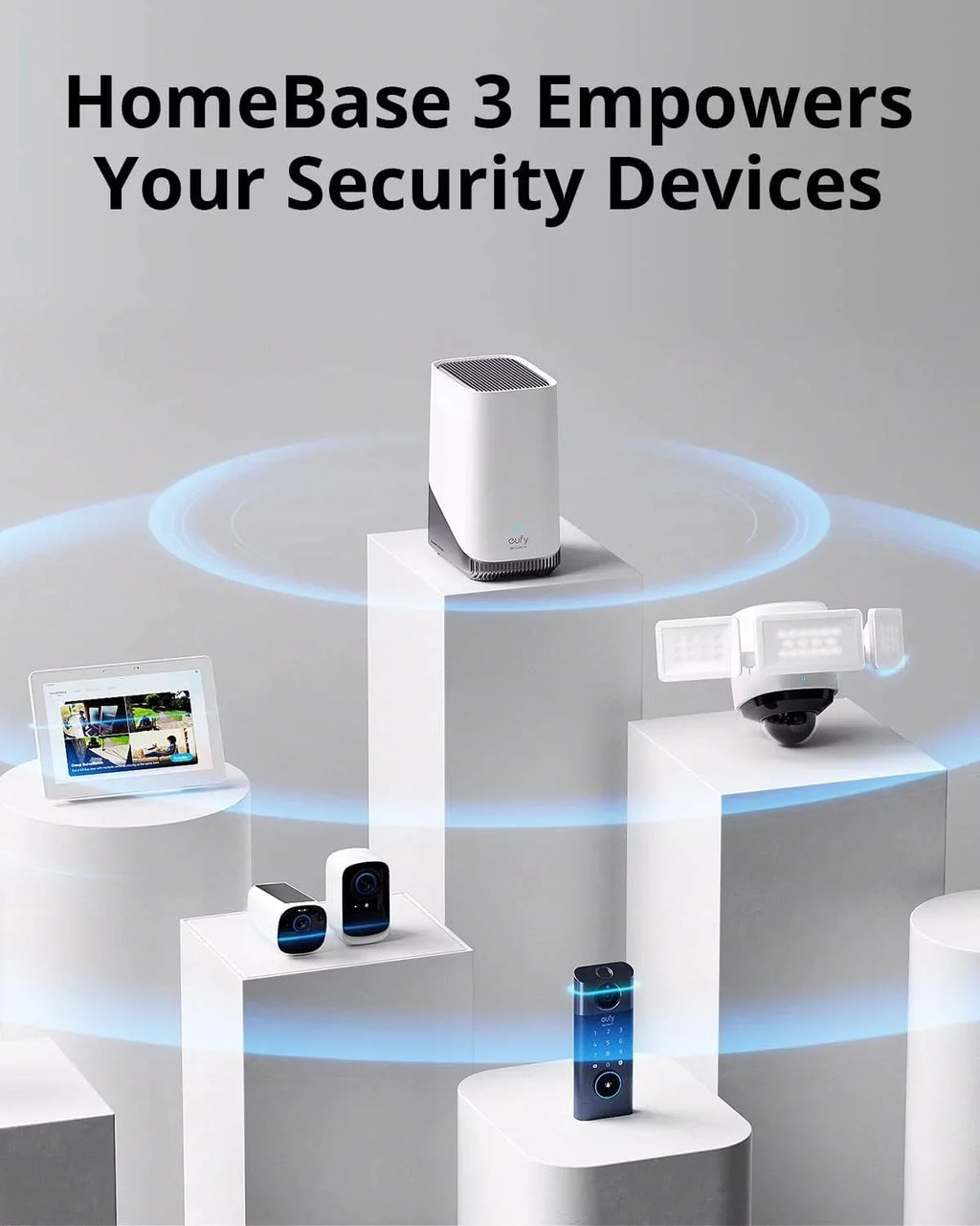 eufy Security Indoor Cam  with HomeBase 3, Dual Cameras, 4K  Resolution Security Camera with 8× Zoom and 360° , Human/Pet , Dual-Band Wi-Fi 6