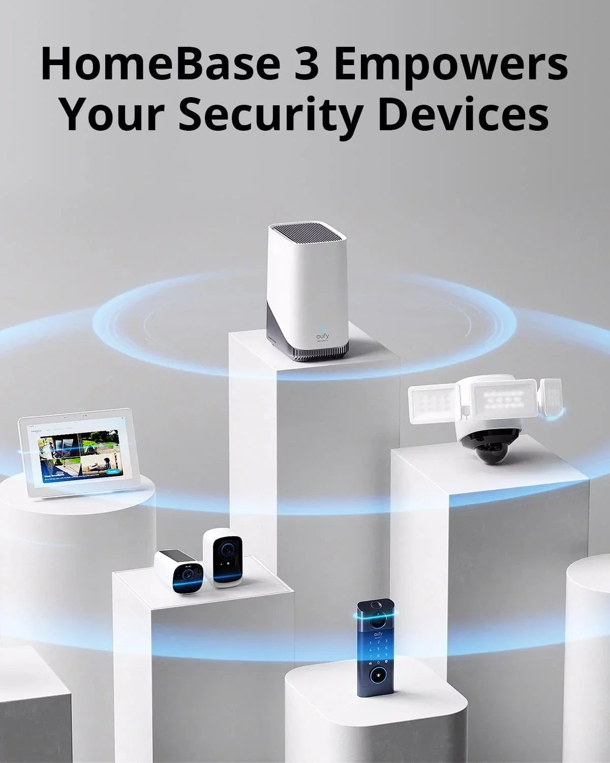 eufy Security Indoor Cam  with HomeBase 3, Dual Cameras, 4K  Resolution Security Camera with 8× Zoom and 360° , Human/Pet , Dual-Band Wi-Fi 6