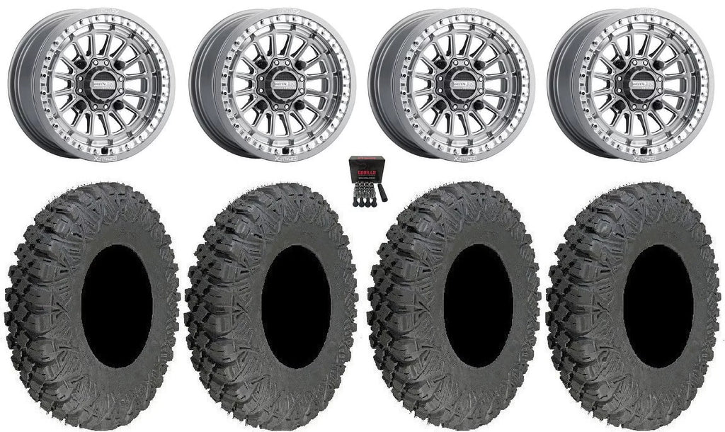 MetalFX Delta Bdlk  15" Wheels Gm 33" Race Soft Tires Can-Am Maverick  / Honda Pioneer 1000 / Talon