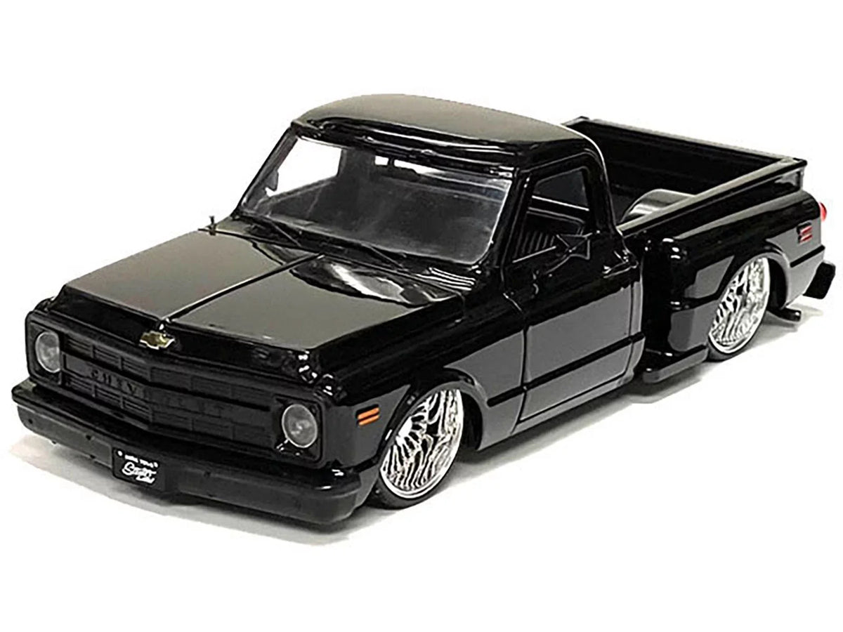 1969 Chevrolet  Pickup Truck Lowrider Black "Street Low" Series 1/24 Diecast Model Car by Jada