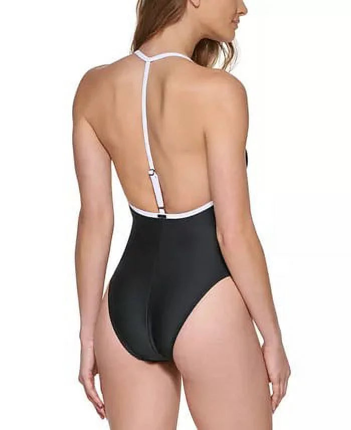 '-Back One-Piece Swimsuit,  Medium