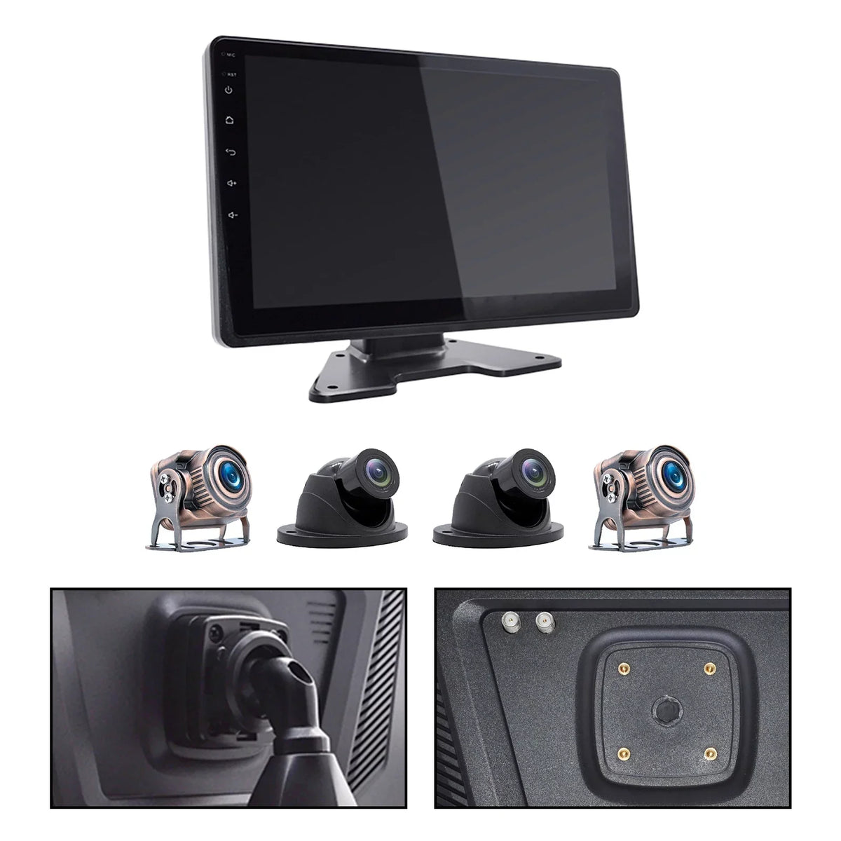 10.1"Monitor  Driving Video Recorder Touch Screen  for  Truck Bus Camera