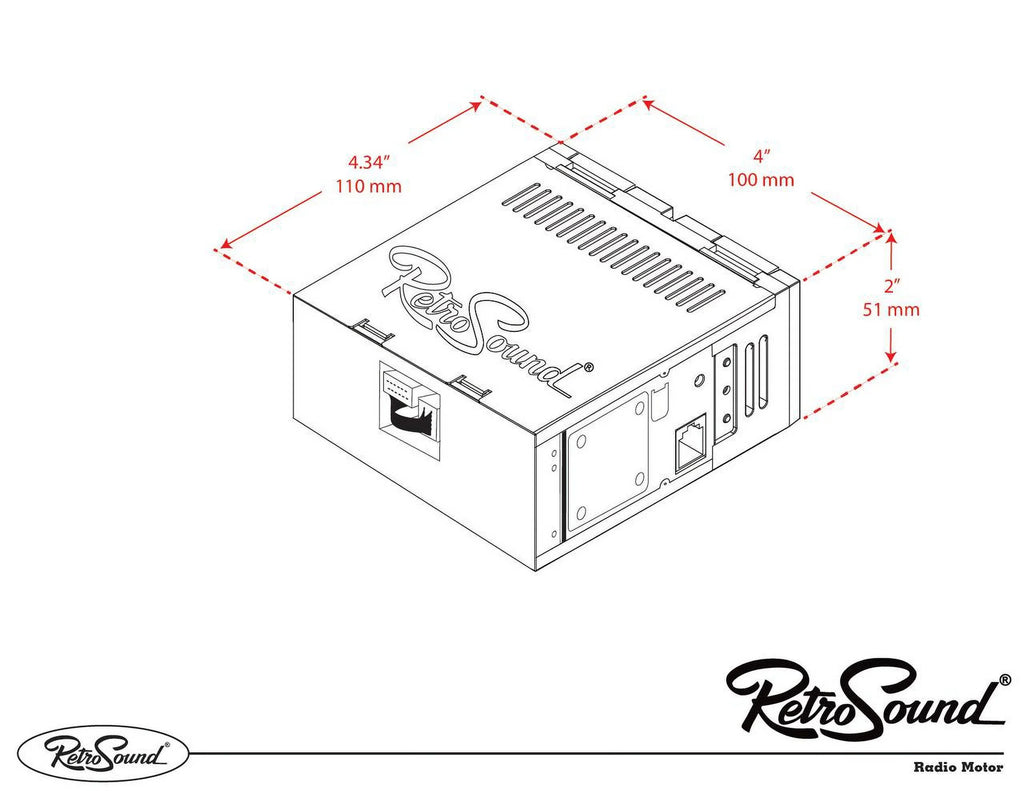 RetroRadio Compatible with 1977-85 Mercury Capri Features Include Bluetooth, , / --121-03P-73PMC3