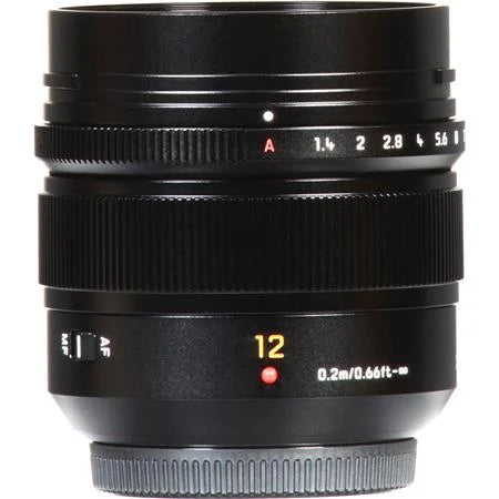 Lumix  Leica  Summilux 12mm f/1.4 Aspherical Lens for Micro Four Thirds, Black