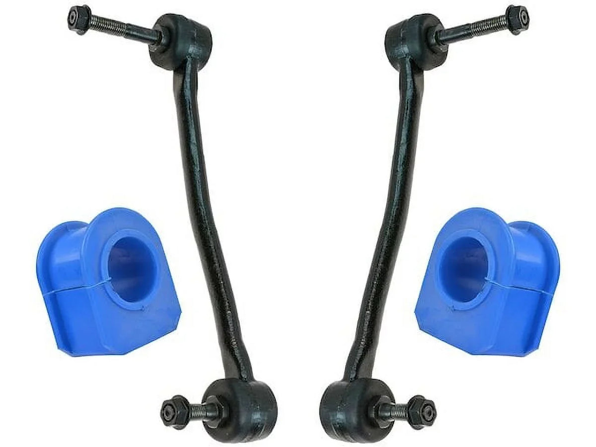 Sway Bar Link and Bushing Kit 4 Piece Set - Compatible with 2000 - 2004 Ford -350 Super Duty 4WD 2001 2002 2003