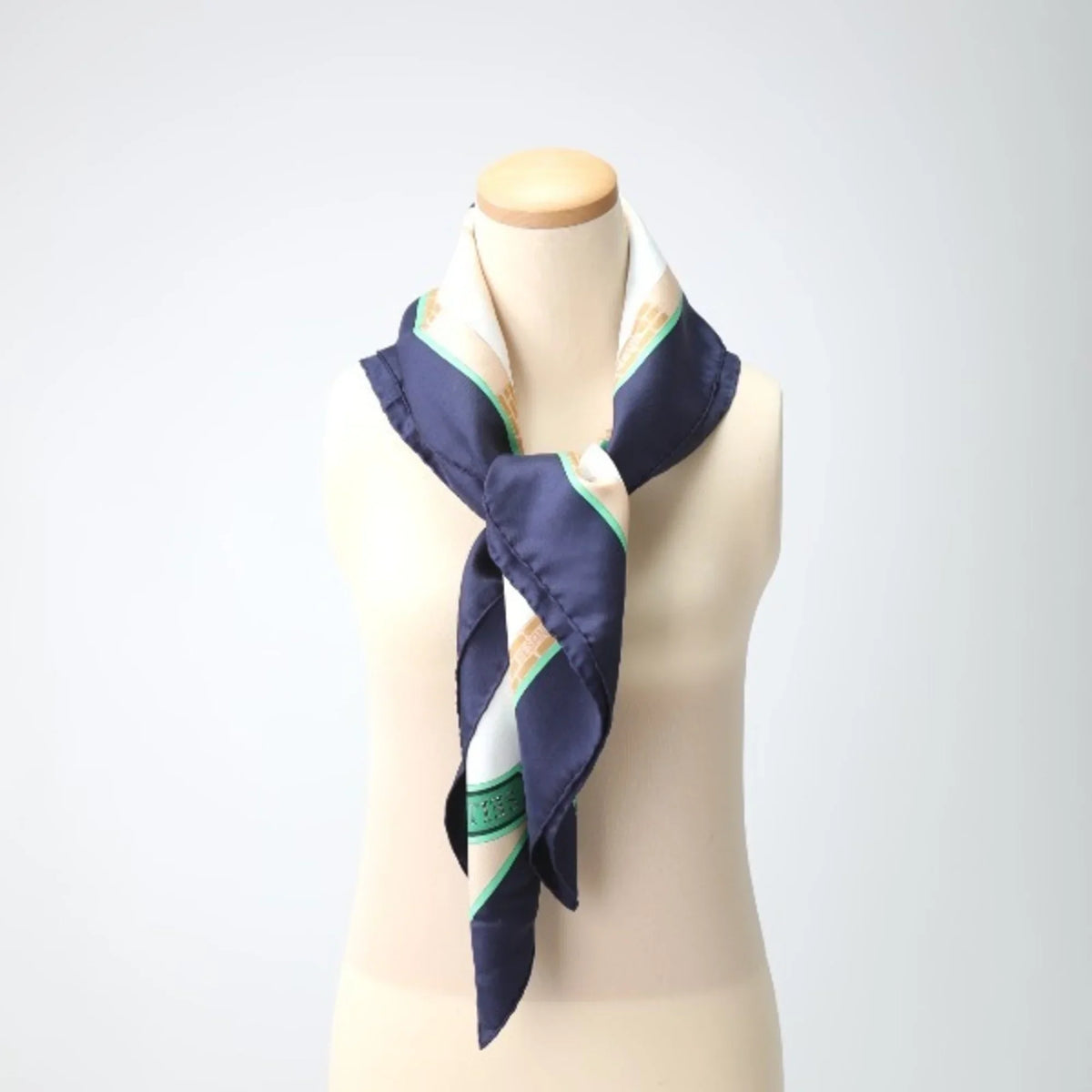 Pre-Owned     Kare90 Hermes Navy Scarf (Good)