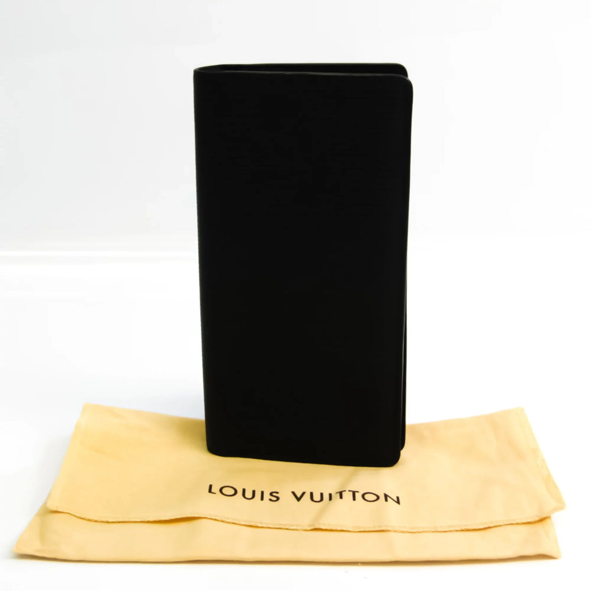 Pre-Owned Louis Vuitton Epi Portefeuille Brazza  Men's Epi Leather Long Wallet (bi-fold) Noir (Good)
