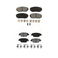 Front Rear Semi-Metallic Brake Pads Kit For 2016-2022 Mazda -9 -100493