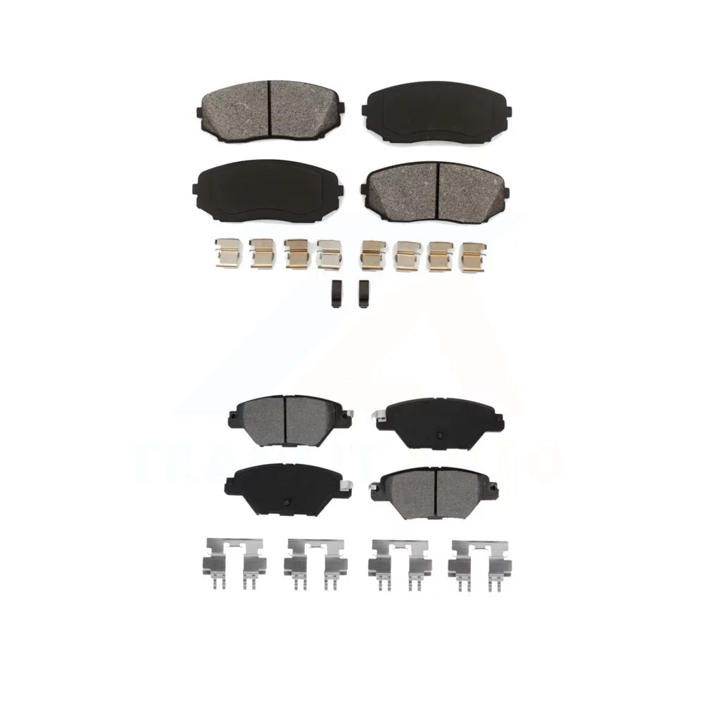 Front Rear Semi-Metallic Brake Pads Kit For 2016-2022 Mazda -9 -100493