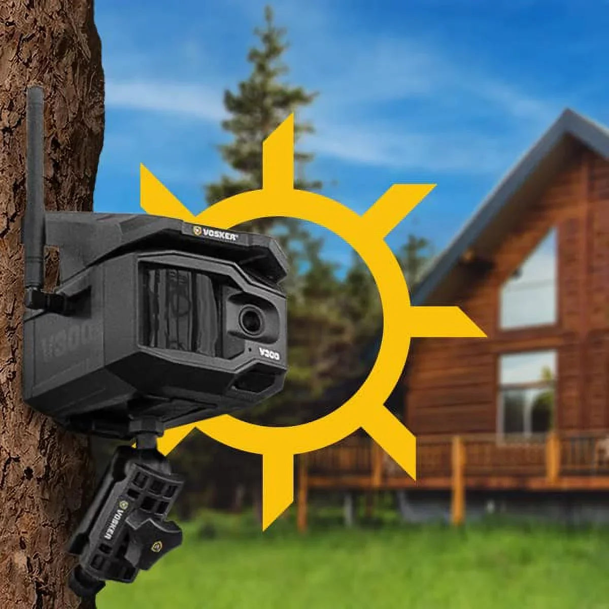 '- Live View Solar Powered 4G- Cellular Outdoor Security Camera