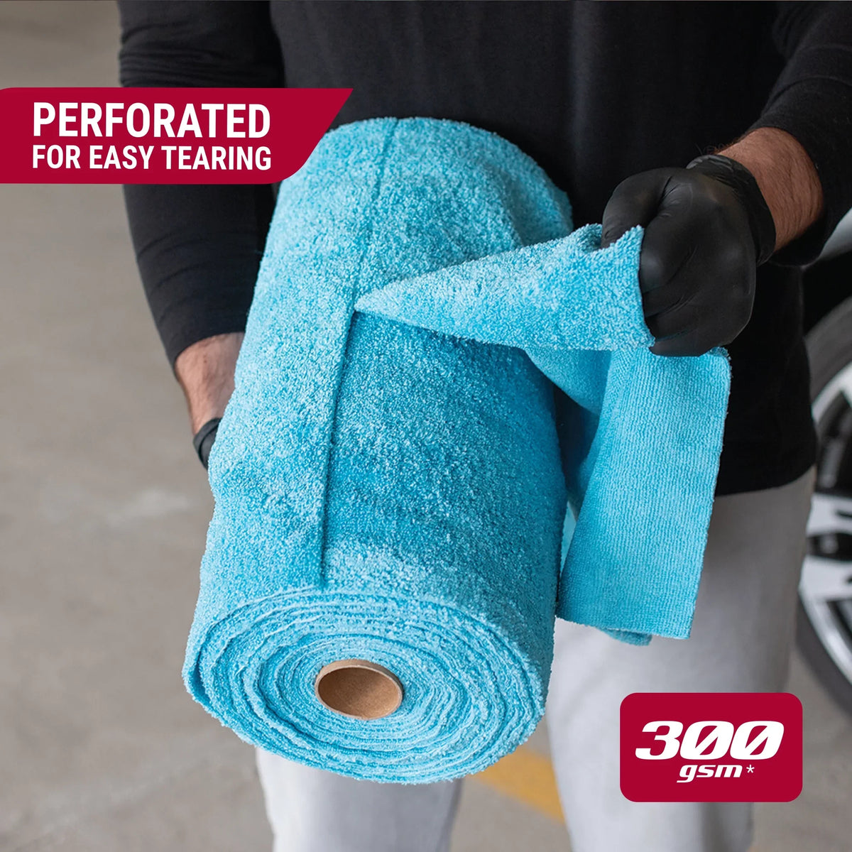 Platinum Series  Multi-Purpose Microfiber Cleaning, Detailing Towels, 50 Count Roll