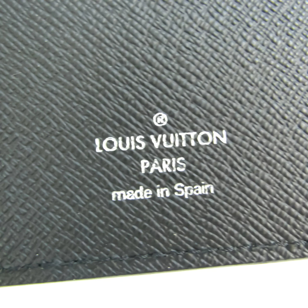 Pre-Owned Louis Vuitton Epi Portefeuille Brazza  Men's Epi Leather Long Wallet (bi-fold) Noir (Good)