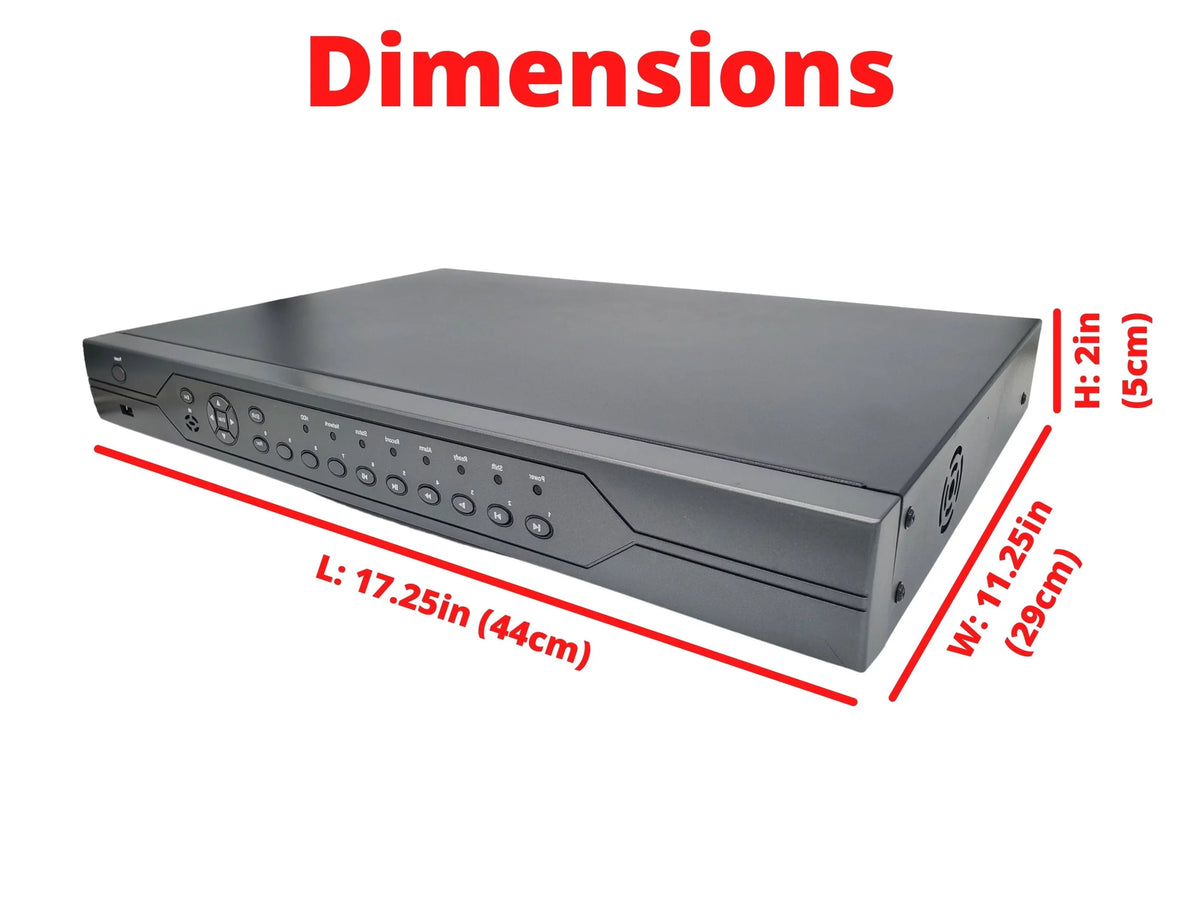 Evertech 32 Channel  with 4TB .265 Digital Video Recorder for  Security Surveillance Camera System