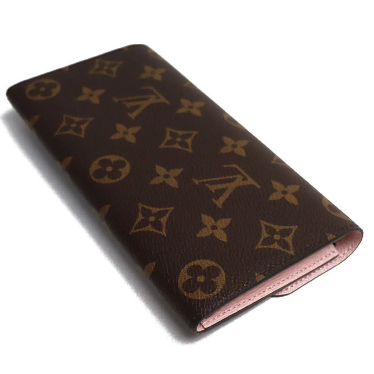 Pre-Owned   Portefeuil Emily Long Wallet Monogram Rose Ballerine   Women's (Good)