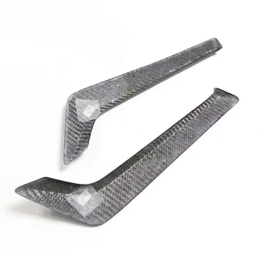 Side Fender Air Vent Cover Kit For Infiniti   2015-2022 2019  Black Carbon Fiber