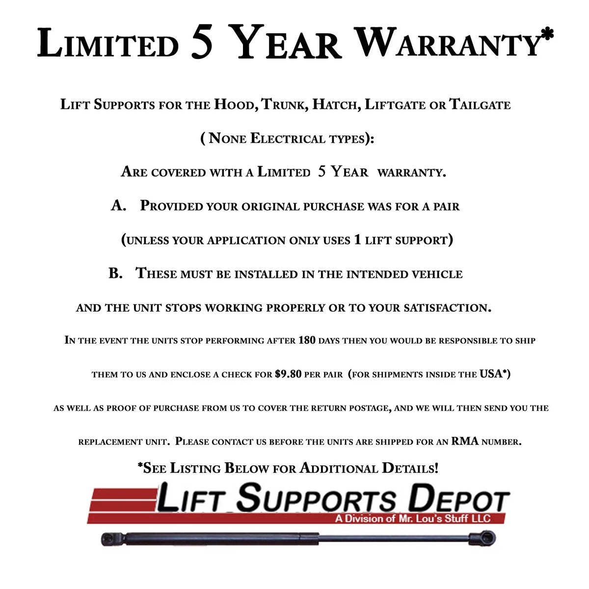 Qty 2 Compatible with Aston Martin Db7 Vantage 1993 2003 Hood Lift. Gas Shock - 1994 1995 1996 1997 1998 1999 2000 2001 2002 Lift Supports Depot -a