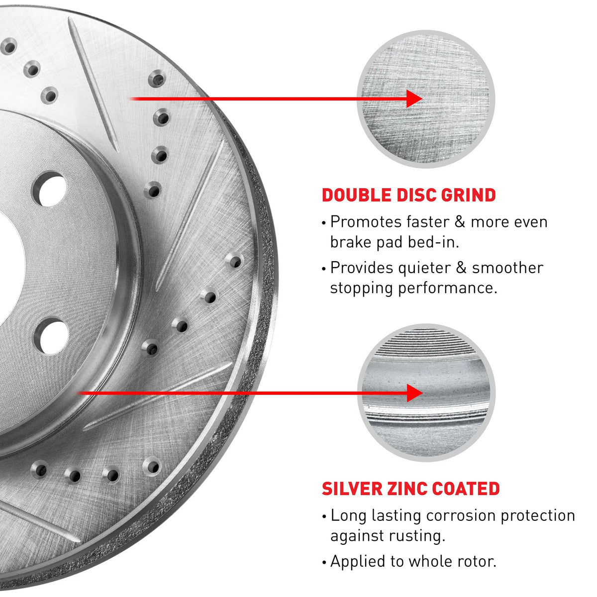 Concepts Wgpn2 59078  Concepts Brake Rotor / Silver Fits select: 2016  -