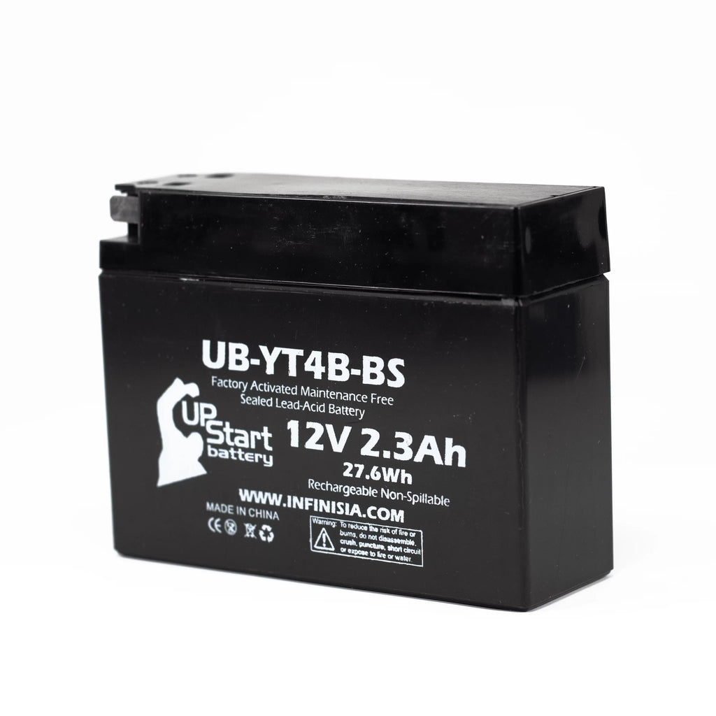2-Pack UpStart Battery Replacement 2009 Yamaha  400CC Factory Activated, Maintenance Free, Motorcycle Battery - 12V, 2.3Ah, --