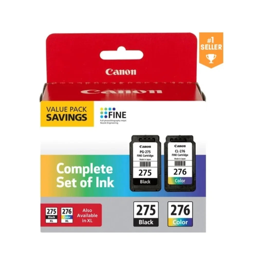 Canon Orginal -275/-276 Value Pack Complete Set of Ink, Fully Compatible for -275XL and -276