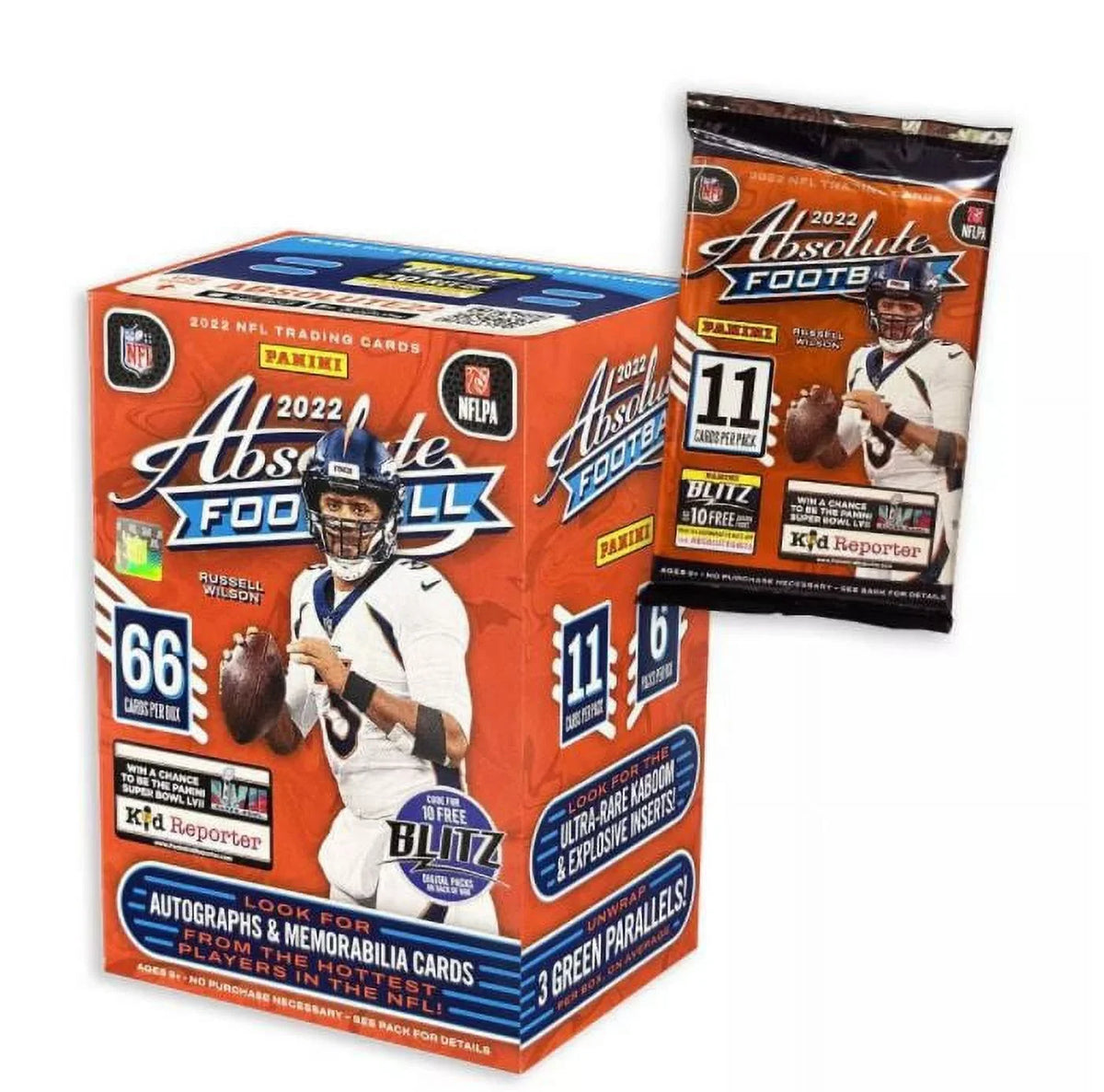 2022 Panini  Absolute Football Trading Card Blaster Box