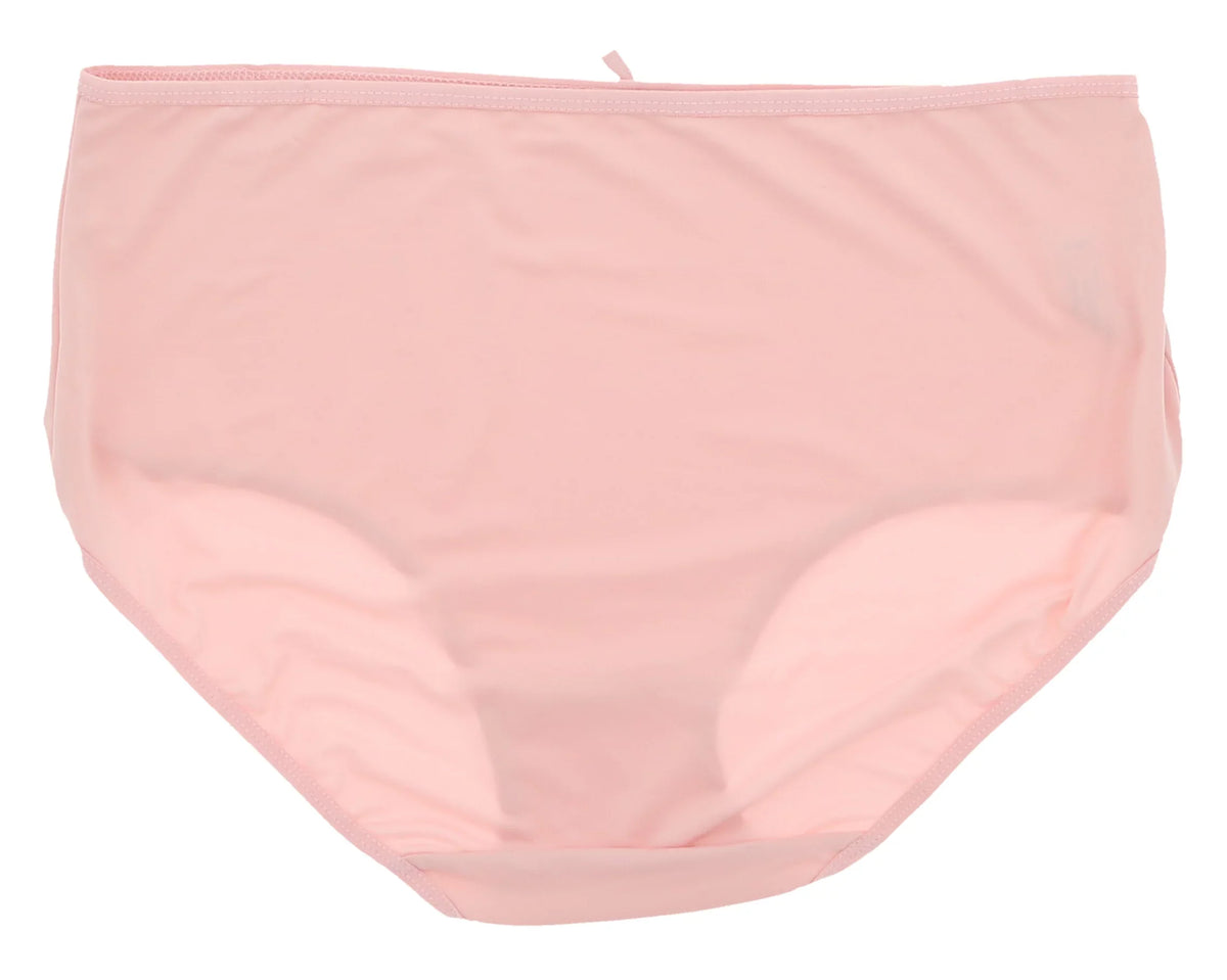 Delta Burke Intimates Women's Plus Size Sexy Classic High Rise Brief Panties (5Pr) (-Large, Pink Floral Dots)
