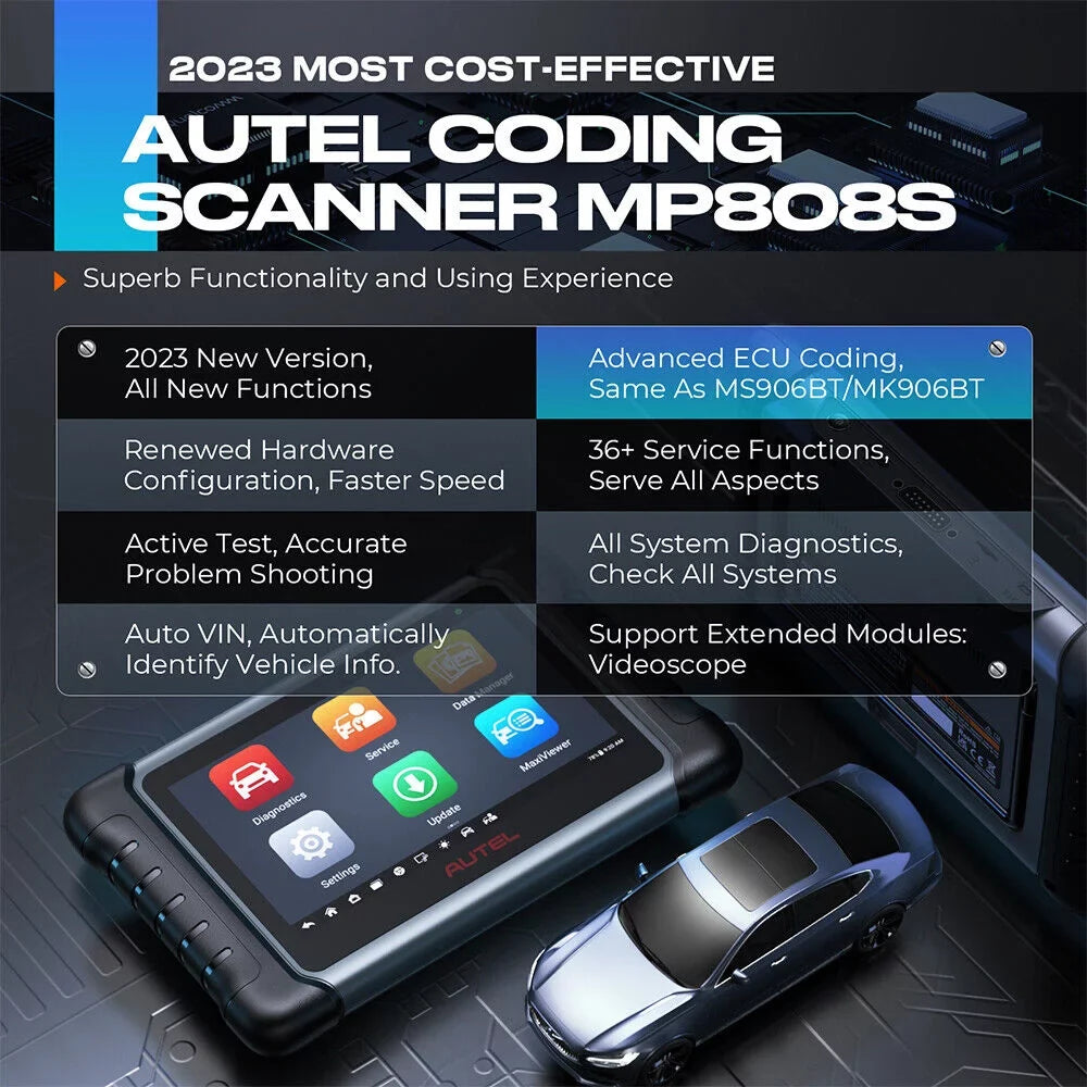 Autel Scanner MaxiPRO  Car Diagnostic Scan Tool All System Diagnostics  Coding, Active Test, 36+ Service, Upgraded of / /