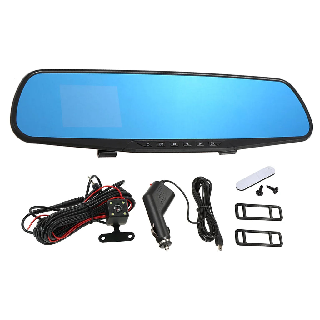 moobody Dual Camera Car Driving Recorder - 1080P Full  Dual Dash Cam with 170°Wide Angle Lens, Loop Recording, and Motion Detection System for Optimal Security