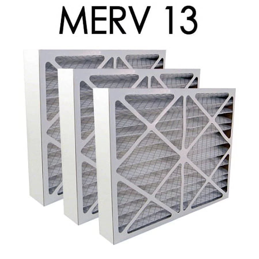 16x25x4  13 Pleated Air Filter 3PK | 15.5x24.5x3.625 - Actual Size