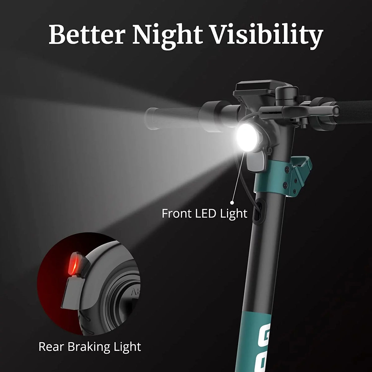 Electric Scooter for Adults, 10" Honeycamb Tire, Max 42 mile & 20 mph by 500W Motor, Folding Electric Scooter for Commute
