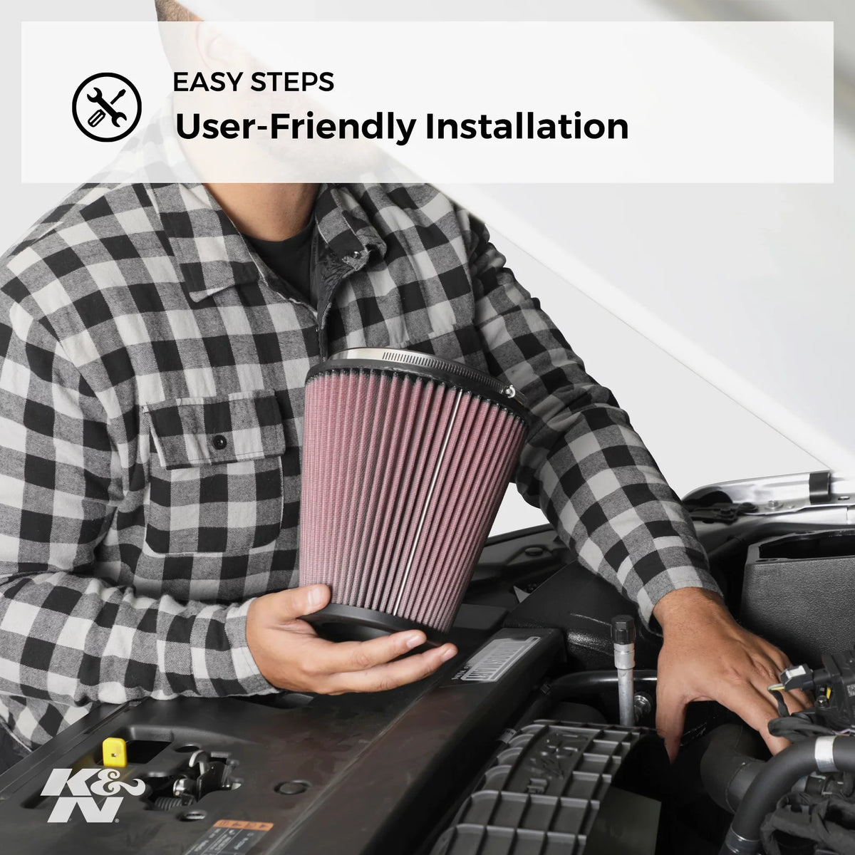 & Engine Air Filter: High Performance, Premium, Washable, Industrial Replacement Filter, Heavy Duty: -3450