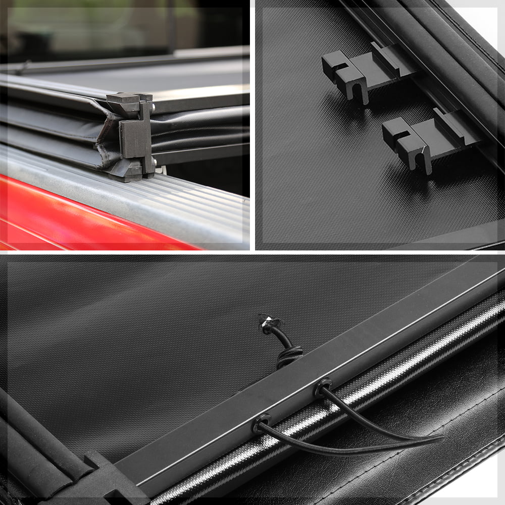 Short Bed Tonneau Cover 5.7Ft Soft Tri-Fold Fleetside for 09-21 Ram 1500/2500 Fits select: 2009,2011-2012   1500
