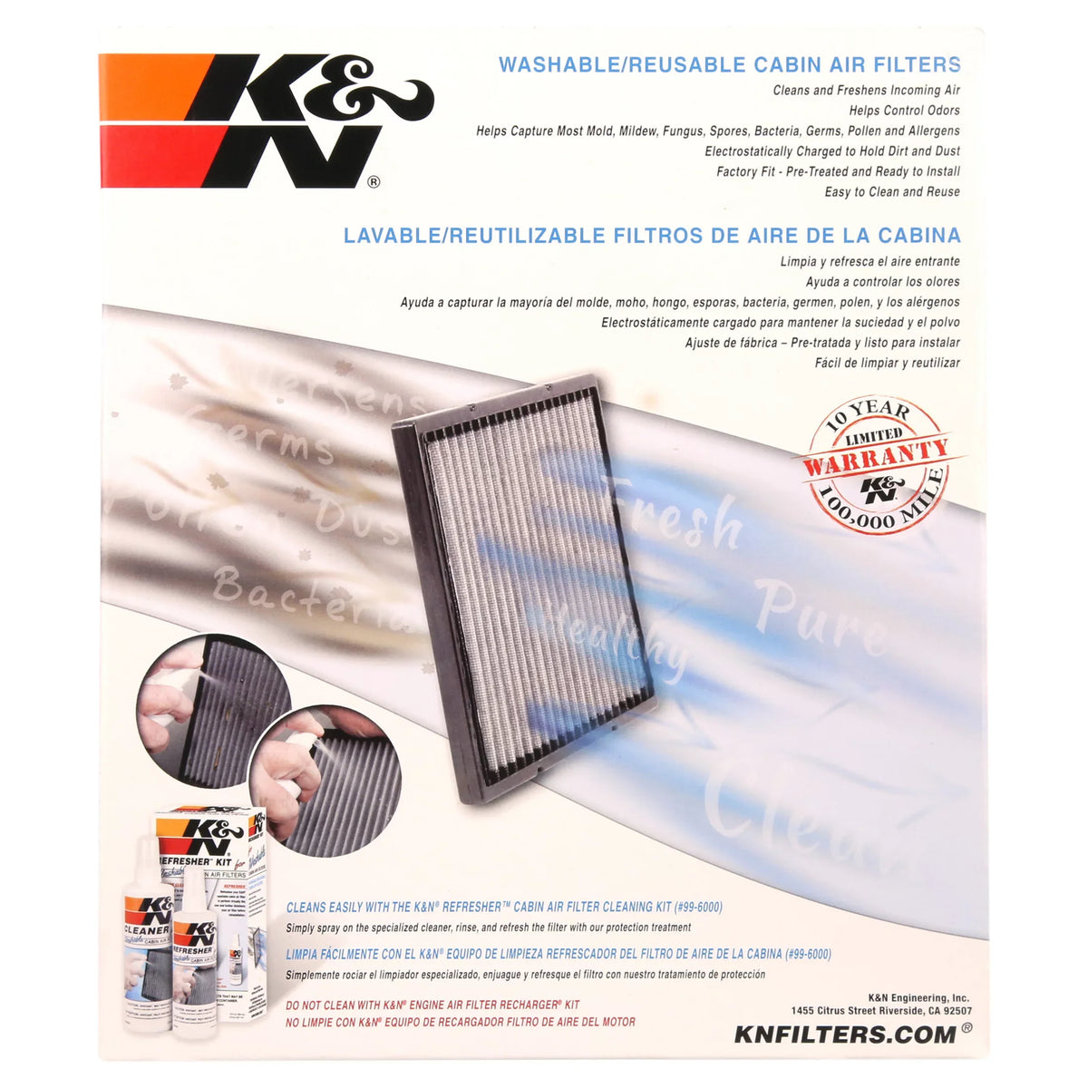 &  Washable & Reusable Cabin Air Filter Cleans and Freshens Incoming Air for your Chevrolet, Pontiac, Saturn Fits select: 2005-2010  , 2006-2011