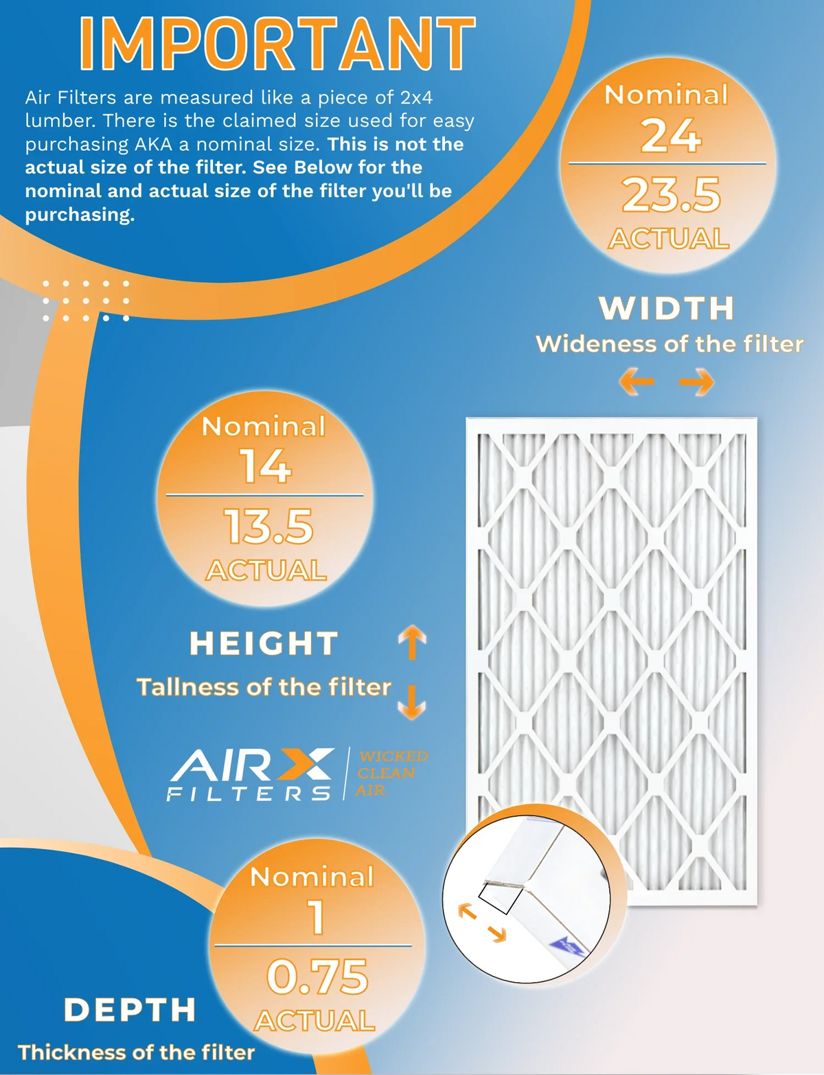 14x24x1 Air Filter  13 Rating, 12 Pack of Furnace Filters Comparable to  1500 - 2200 &  9 - Made in  by     .