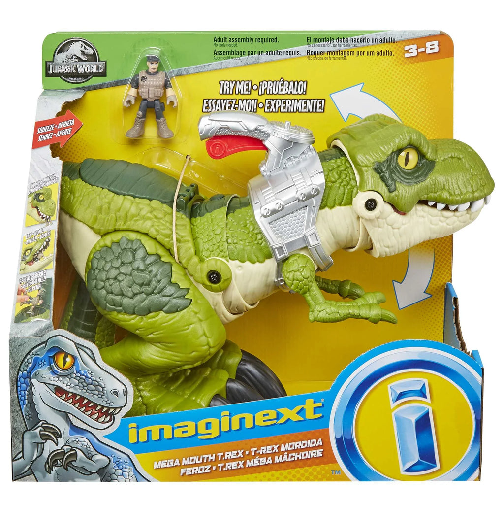 Imaginext Jurassic World Mega Mouth .Rex Dinosaur Playset