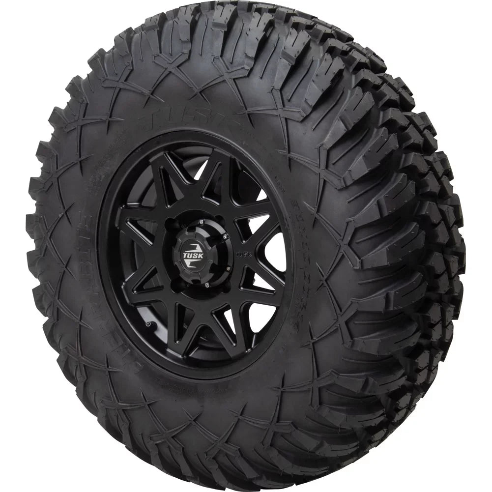 4/156 Tusk Tintic Wheel 14x7 4.0 + 3.0 Matte Black For Yamaha Wolverine  2 1000 Sport 2022