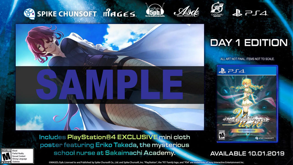 '-:  girl who chants love at the bound of this world. Day 1 Edition, Spike Chunsoft, PlayStation 4, 811800030124