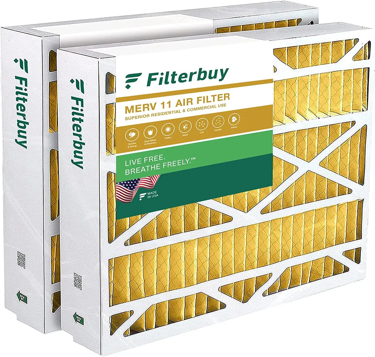 Filterbuy 20x21x5  11 Pleated   Furnace Air Filters for Lennox  / -23 (2-Pack)