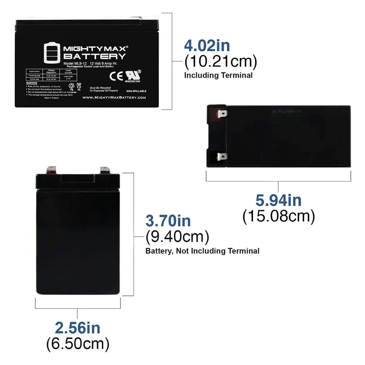 12V 9Ah Battery Replacement for Merida  500 Electric Bike - 8 Pack