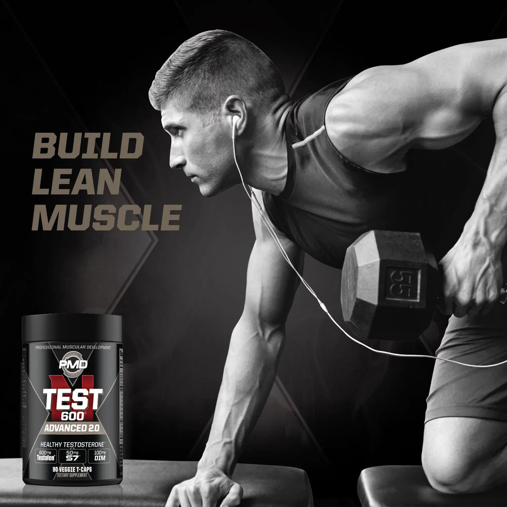 Sports -Test 600 Advanced Testosterone Booster for Men - Strong and Powerful With Testofen - Training And Bodybuilding - Lean Muscle Growth And Strength Gains - Test Boost (90 Veggie-Caps))