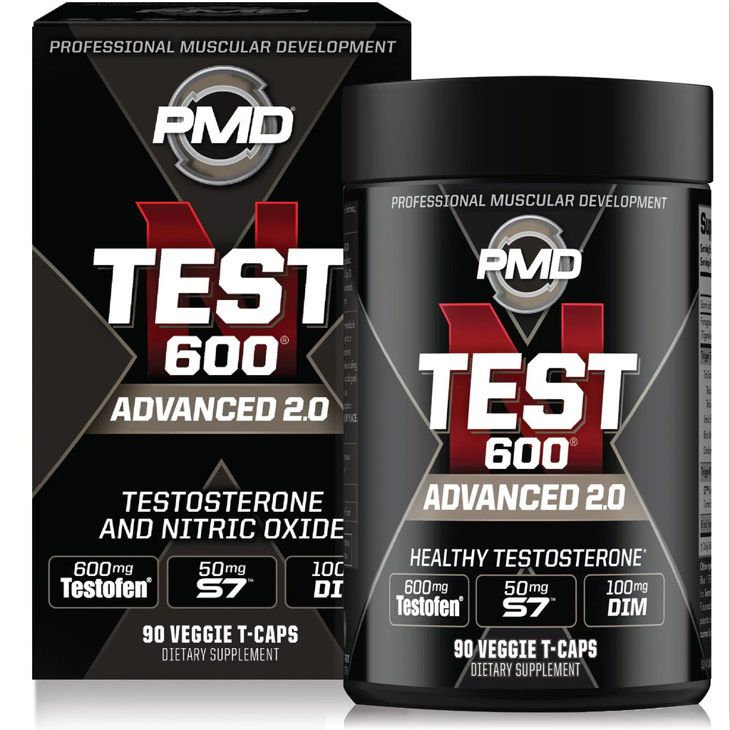 Sports -Test 600 Advanced Testosterone Booster for Men - Strong and Powerful With Testofen - Training And Bodybuilding - Lean Muscle Growth And Strength Gains - Test Boost (90 Veggie-Caps))