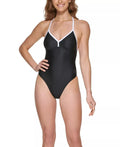 '-Back One-Piece Swimsuit,  Medium