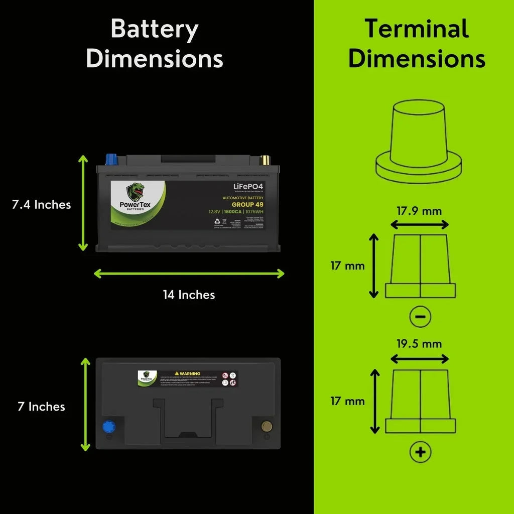 2016  535i Car Battery  Group 49 /  Replacement Lithium LiFePO4 Automotive Battery