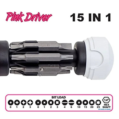 Multi-Bit Screwdriver,15-in-1,8-1/2" 151PK/-