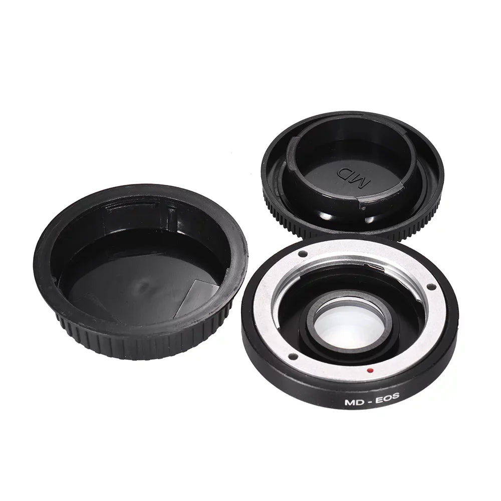 '- Lens Mount Adapter Ring with Corrective Lens for Minolta  Lens to Fit for Canon  Camera Focus Infinity