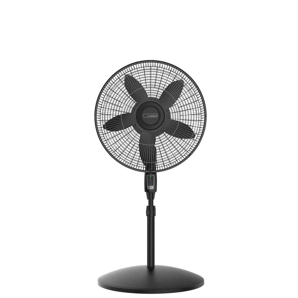 Lasko Cyclone Max 18" 4-Speed Large Room Pedestal Fan with Remote, 53" , Black, , New