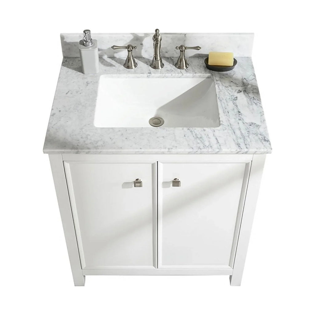 Legion Furniture 30" Contemporary /Veneer Wood Sink Vanity Cabinet - White